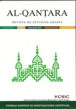 AL-QANTARA REVISTA DE ESTUDIOS ARABES Nº 1 VOL. XXXIII