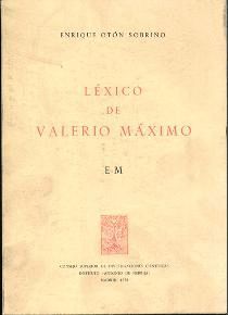 LXICO DE VALERIO MXIMO. VOL. II (E-M)