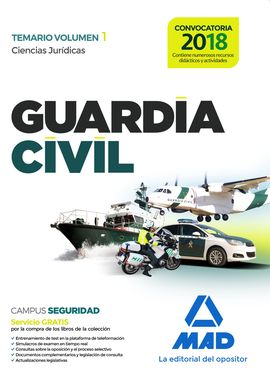 GUARDIA CIVIL TEMARIO PARA LA PREPARACIN DE OPOSICIN.  VOLUMEN 1