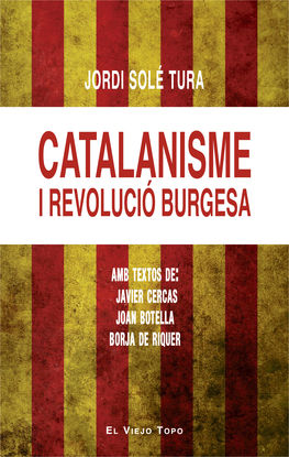 CATALANISME I REVOLUCI BURGESA