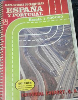 MAPA DE CARRETERAS DE ESPAA Y PORTUGAL. 1:500.000