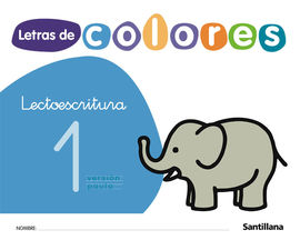 LETRAS DE COLORES CUAD LECTOESCRITURA 1 PAUTA