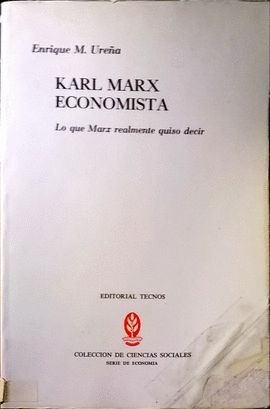 KARL MARX ECONOMISTA