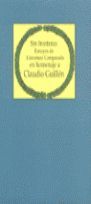 SIN FRONTERAS : ENSAYOS DE LITERATURA COMPARADA EN HOMENAJE A CLAUDIO GUILLN