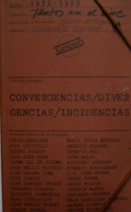 CONVERGENCIAS : [DIVERGENCIAS] INCIDENCIAS