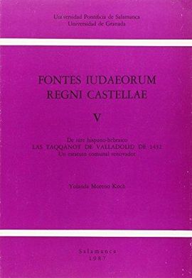 FONTES IUDAEORUM REGNI CASTELLAE V
