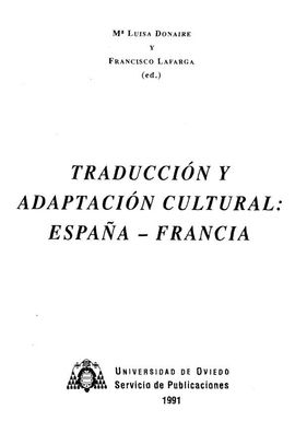 TRADUCCIN Y ADAPTACIN CULTURAL: ESPAA-FRANCIA