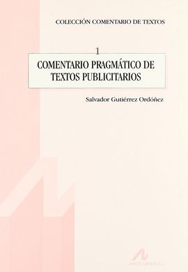 COMENTARIO PRAGMTICO DE TEXTOS PUBLICITARIOS