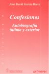 CONFESIONES, AUTOBIOGRAFA NTIMA Y EXTERIOR