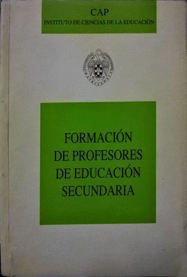 FORMACIN DEL PROFESORADO DE EDUCACIN SECUNDARIA