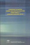 I CONGRESO EUROPEO SOBRE DESCENTRALIZACIN TERRITORIAL Y ADMINISTRACIN LOCAL
