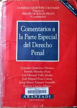 COMENTARIOS A LA PARTE ESPECIAL DEL DERECHO PENAL