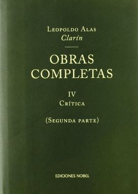 OBRAS COMPLETAS DE CLARN IV. CRTICA (2 VOL.)