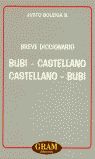 BREVE DICCIONARIO BUBI-CASTELLANO, CASTELLANO-BUBI
