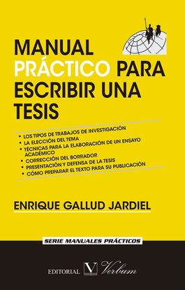 MANUAL PRCTICO PARA ESCRIBIR UNA TESIS