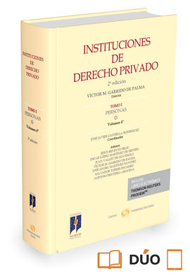 INSTITUCIONES DE DERECHO PRIVADO. TOMO I PERSONAS. VOLUMEN 4º (PAPEL + E-BOOK)