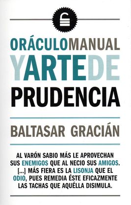 ORCULO MANUAL  Y ARTE DE PRUDENCIA