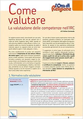 COME VALUTARE. LA VALUTAZIONE DELLE COMPETENZE NELL'IRC (STRUMENTI PER L'IRC)