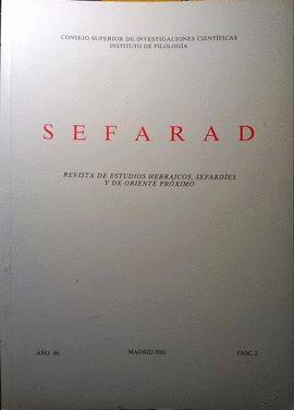 SEFARAD  VOLUMEN:60 NMERO:2 AO:2000