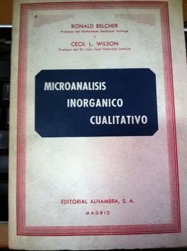 MICROANALISIS INORGANICO CUALITATIVO