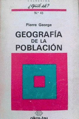 GEOGRAFA DE LA POBLACIN.