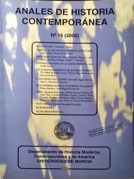 ANALES DE HISTORIA CONTEMPORANEA, 16 (2000): ESPAA ANTE EL NUEVO MILENIO