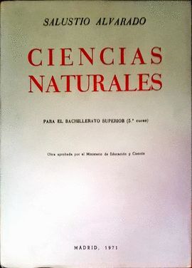 CIENCIAS NATURALES PARA EL BACHILLERATO SUPERIOR 5 CURSO PLAN 1957