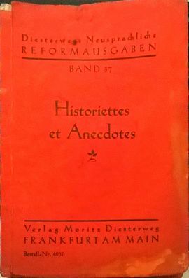 HISTORIETTES ET ANECDOTES