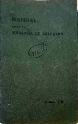 MANUAL PARA LA MAQUINA DE CALCULAR FACIT