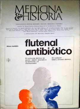 REVISTA MEDICINA E HISTORIA N 40.  NOUVIEMBRE 1974