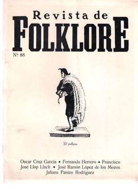 REVISTA DE FOLKLORE, NUM. 88, 1988. EL ESQUILEO DE CABANILLAS DEL MONTE// LAS FALLAS DE SAN JOS// 