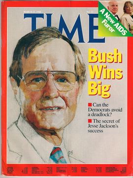 TIME NUM. MARCH 21. 1988. BUSH WINS BIG// CAN THE DEMOCRATS AVOID A DEADLOCK?// THE SECRET OF JESSE JACKSONS SUCCESS