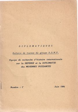 DIPLOMATIQUES. NUM. C. JUIN 1984. COMPOSITION DE LEQUIPE// REUNION ET SESSION SCIENTIFIQUE DU 14 MAI 1984