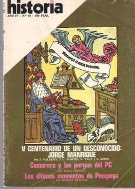 HISTORIA 16. A�O IV. NUM. 44, DIC. 1979. V CENTENARIO DE JORGE MANRIQUE/ LAS PURGAS DEL PCE/ POMPEYA/...