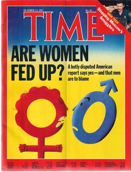 TIME. N. 41, OCTOBER 12, 1987/ ARE WOMEN FED UP?, A HOTLY DISPUTED AMERICAN REPORT SAYS YES - AND THAT MEN ARE TO BLAME/ STOPPING MOSCOW'S SMUGGLERS/ 