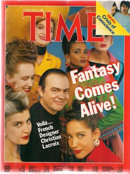 TIME. N. 6, FEBRUARY 8, 1988/ FANTASY COMES ALIVE!/ VOIL...FRENCH DESIGNER CHRISTIAN LACROIX/...