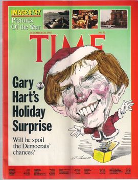 TIME, N. 52, DECEMBER 28, 1987/ GARY HART'S HOLIDAY SURPRISE. WILL HE SPOIL THE DEMOCRATS' CHANCES?/ IMAGES' 87. PICTURES OF THE YEAR/...