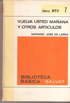 VUELVA USTED MAANA Y OTROS ARTCULOS. LIBRO RTV 7