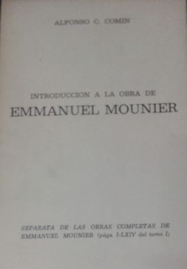 INTRODUCCIN A LA OBRA DE EMMANUEL MOUNIER