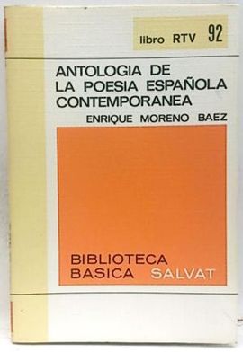 ANTOLOGA DE LA POESA ESPAOLA CONTEMPORNEA
