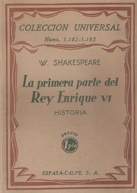 LA PRIMERA PARTE DEL REY ENRIQUE VI