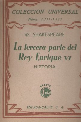 LA TERCERA PARTE DEL REY ENRIQUE VI