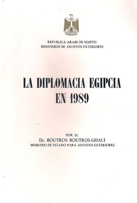 LA DIPLOMACIA EGIPCIA EN 1989