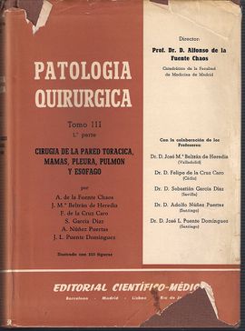 PATOLOGIA QUIRURGICA. TOMO III. 1 PARTE