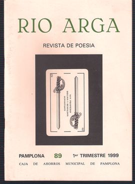 REVISTA DE POESIA:  RIO ARGA. PAMPLONA 89 1 TRIMESTRE 1999