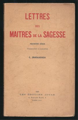 LETTRES DES MAITRES DE LA SAGESSE. 2ME SRIE.