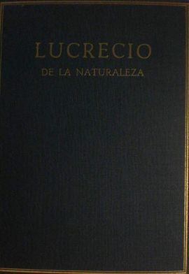 DE LA NATURALEZA VOLUME I