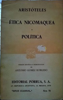 ETICA NICOMAQUEA POLITICA