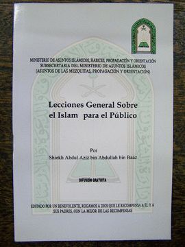 LECCIONES GENERAL SOBRE EL ISLAM PARA EL PUBLICO